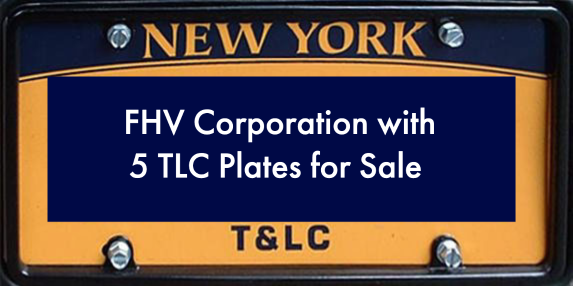 FHV Corporation with 5 TLC Plates for Sale